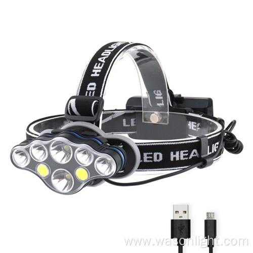 High Lumen Waterproof Head Lamp with Red Light